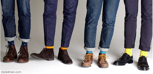 цветные мужские носки