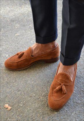 туфли мужские коричневые с какими брюками носить