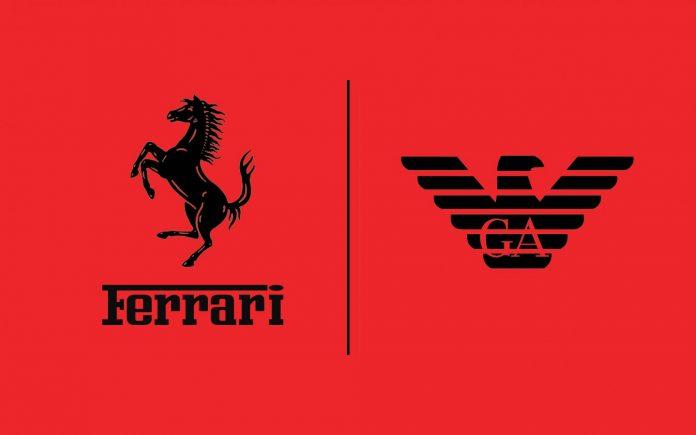 Логотип Ferrari и Armani