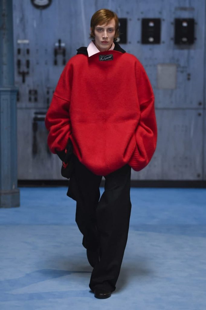 красный свитер Raf Simons-2022